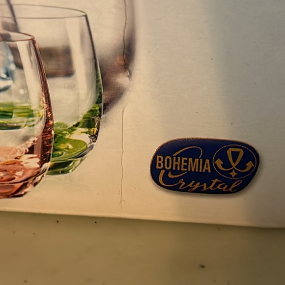 6 Small 2 oz Bohemia Crystal Rainbow Glasses New - Picture 3 of 11